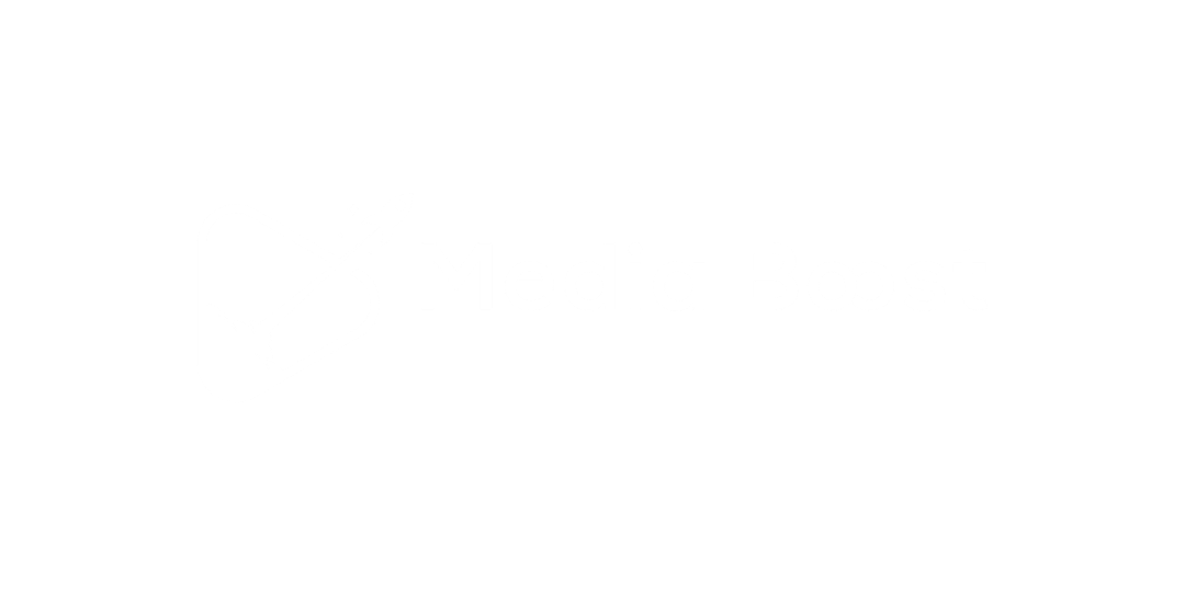 Media Boost logo white page header
